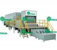 Automatic line for the production of egg cartons